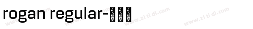 rogan regular字体转换